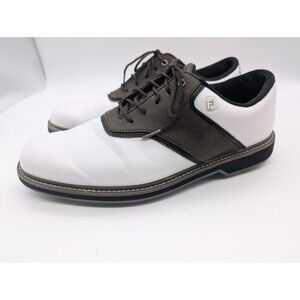 FootJoy FJ Originals 57022 White/Brown/Black Men Golf Shoes Size 10